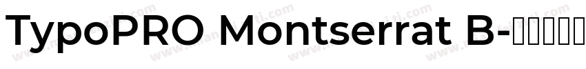 TypoPRO Montserrat B字体转换